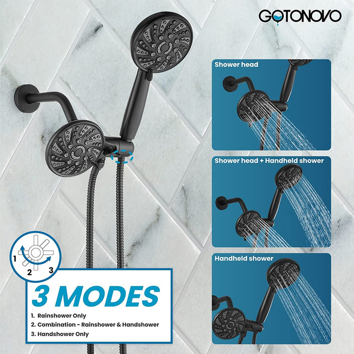 Hand Shower With Turbo Function, With 3-position Adjustable Shower Head,  Pressurized Showerhead For Bathroom, Bathroom Accessories, - Temu