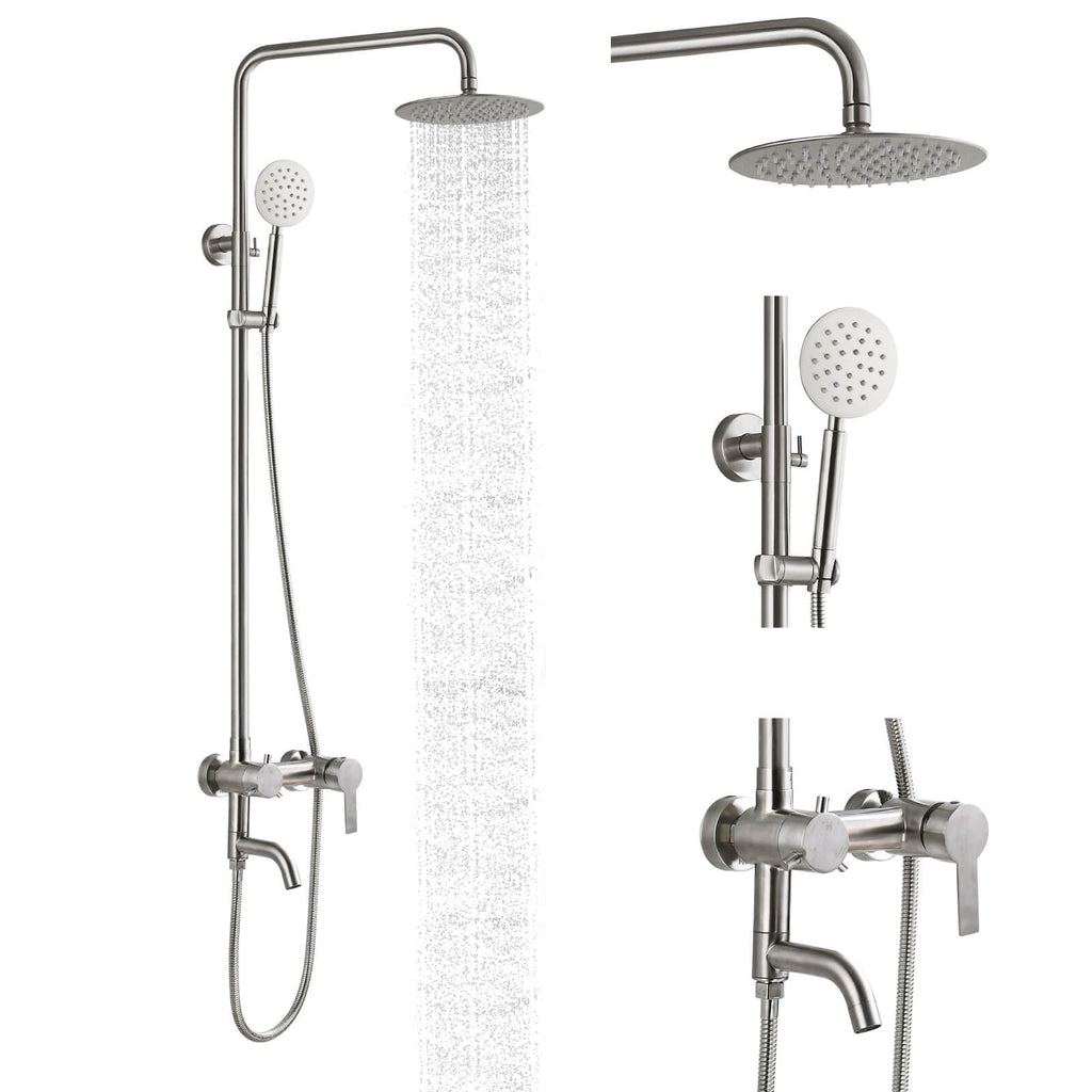 304 stainless steel self adhesive shower