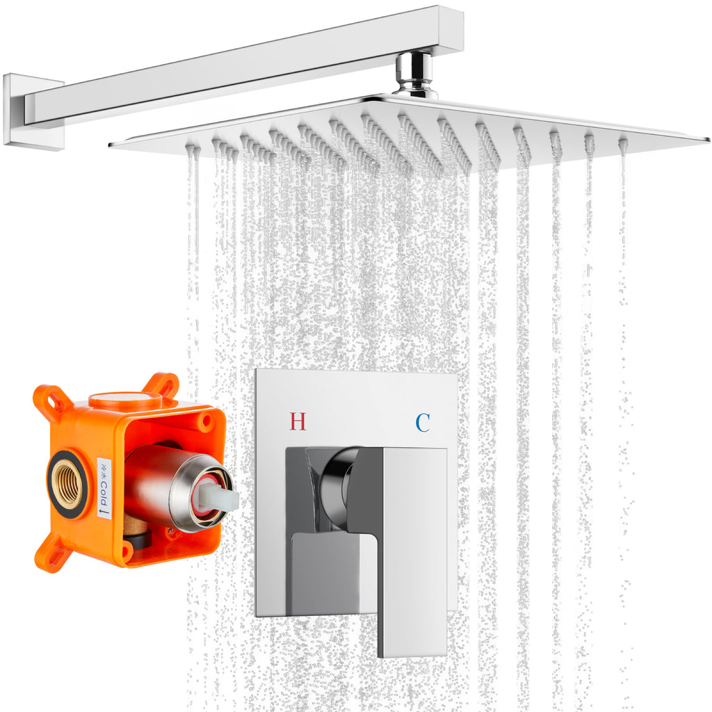 Brushed Nickel Wall Mounted Square Hand-held Shower Head Bracket Holde – SR  SUNRISE