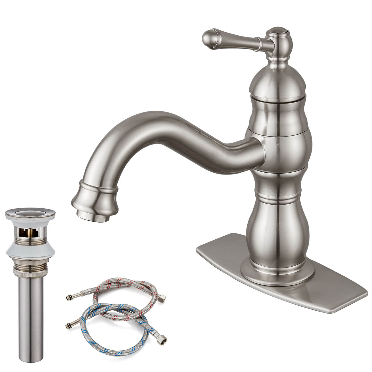 NEW Giagni Sorizio Bathroom Sink selling Faucet Single Handle Brushed Nickel