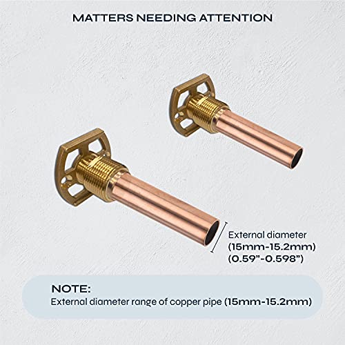 gotonovo Fast Fixing Mounting Kit for Bar Shower Brass Brackets a Second Fix connection