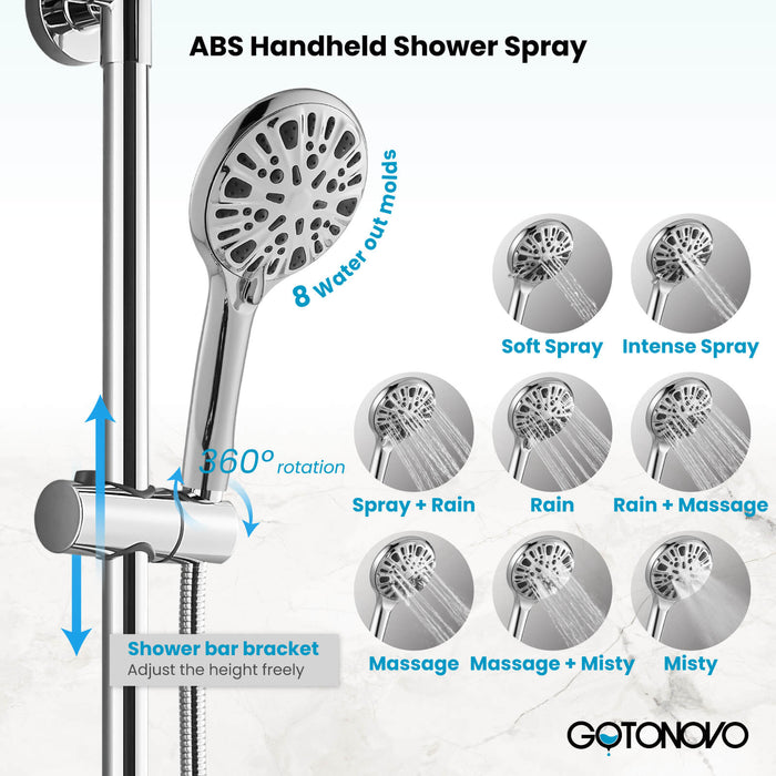 Hand Shower Bracket For Slide Bar Adjustable Bathroom Pipe Shower Head  Holders
