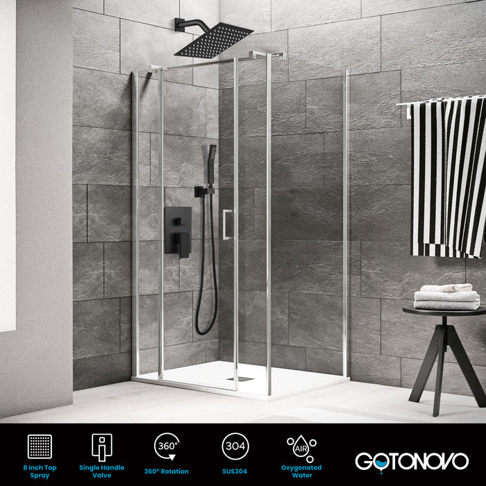 Clihome®  2-Function Bathroom Complete Shower System with Rough-in Va