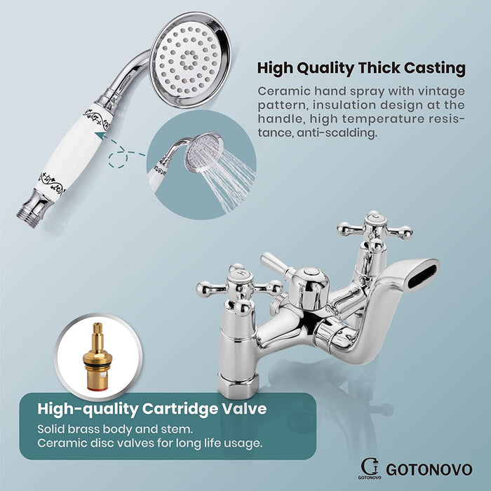 gotonovo Shower Accessory Shower Cartridge for Outdoor Shower Faucet  without Tup Spout